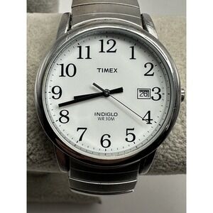 Timex Mens Indiglo T5 2009 Easy Reader‎ Watch 35MM 6.75" Stretch Band F98